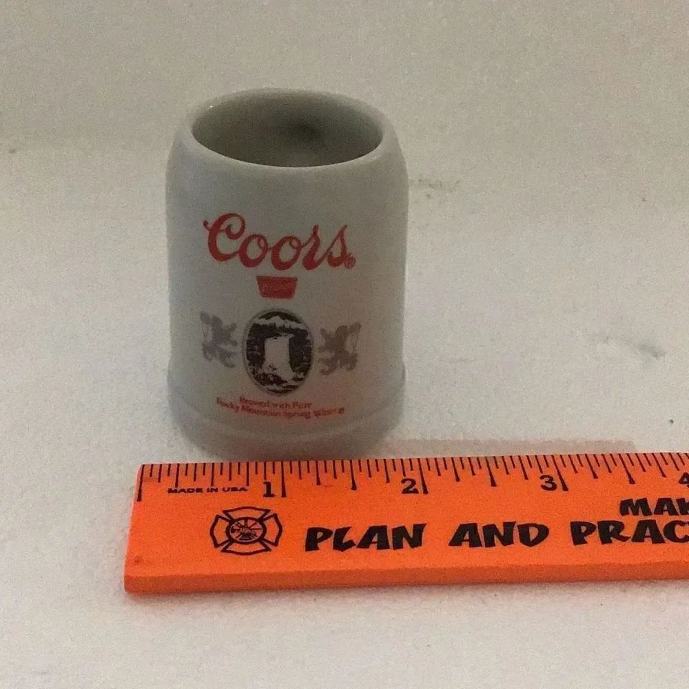 Vintage Adolf Coors, beer shot mug